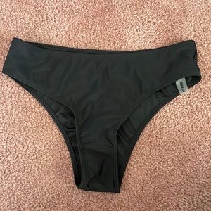 Black Full Coverage Swimsuit Bottoms